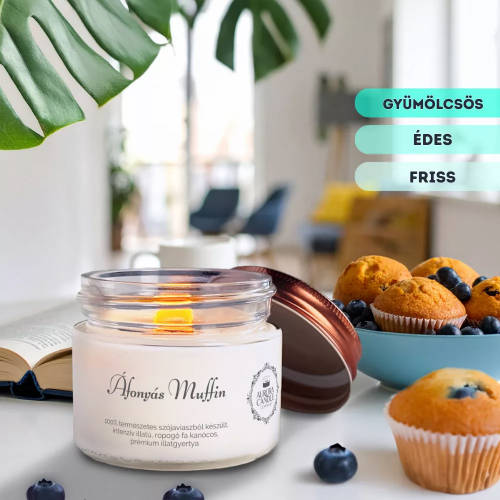 Aurora Vintage illatgyertya ÁFONYÁS MUFFIN