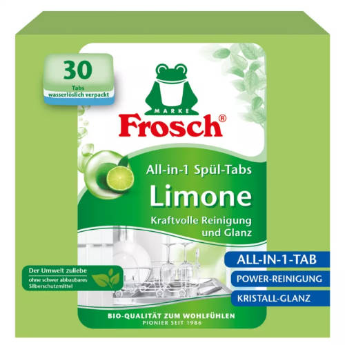Frosch mosogatógép tabletta all in 1 Limone 30 db/doboz