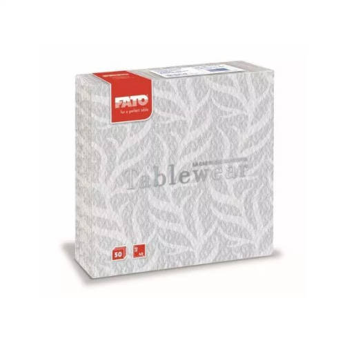 Fato Reef szürke textilhatású szalvéta 40x40 cm 50 db/csomag