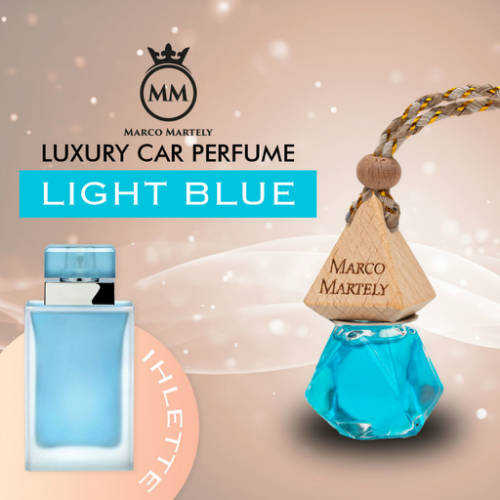 Marco Martely fakupakos autóillatosító parfüm LIGHT BLUE - női illat 7 ml