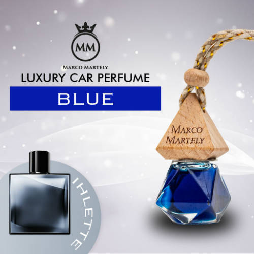 Marco Martely fakupakos autóillatosító parfüm BLUE - férfi illat 7 ml
