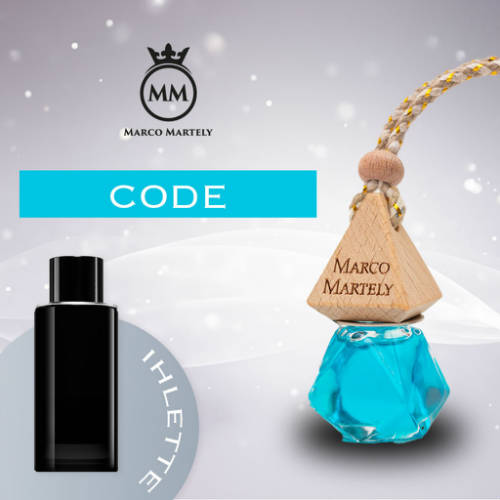 Marco Martely fakupakos autóillatosító parfüm CODE - férfi illat 7 ml