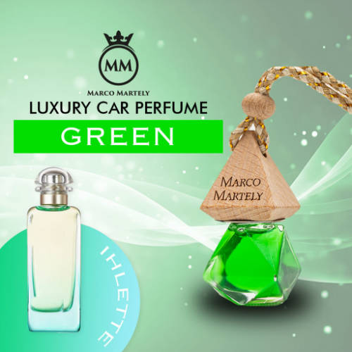 Marco Martely fakupakos autóillatosító parfüm GREEN - unisex illat 7 ml