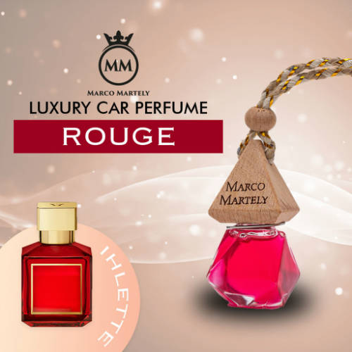 Marco Martely fakupakos autóillatosító parfüm ROUGE - unisex illat 7 ml