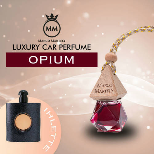 Marco Martely fakupakos autóillatosító parfüm DARK OPIUM - női illat 7 ml