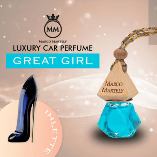 Marco Martely fakupakos autóillatosító parfüm GREAT GIRL - női illat 7 ml