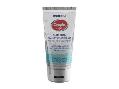 BradoLife kézfertőtlenítő gél 100 ml tubusos